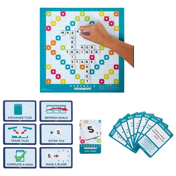 Mattel Scrabble Original, Jeu de Société en Espagnol, Version Castellano