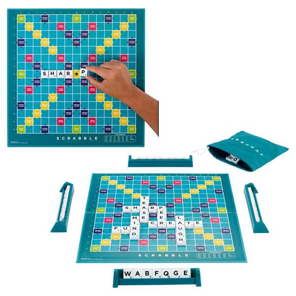 Mattel Scrabble Original, Jeu de Société en Espagnol, Version Castellano