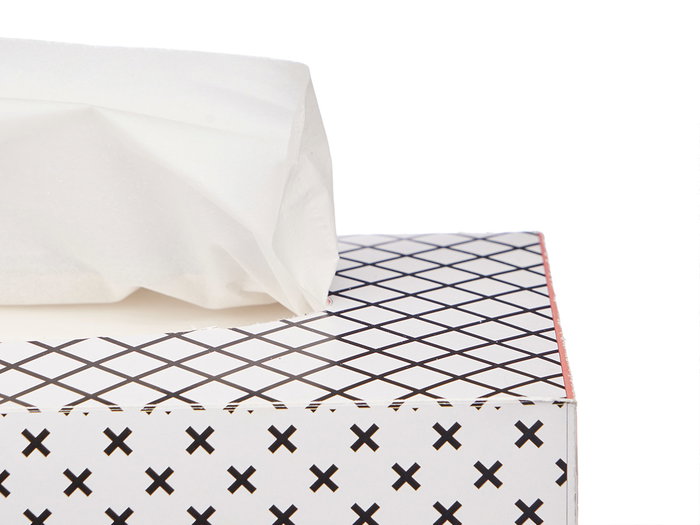 BERILO Boîte de 200 mouchoirs 2 couches, lot de 24