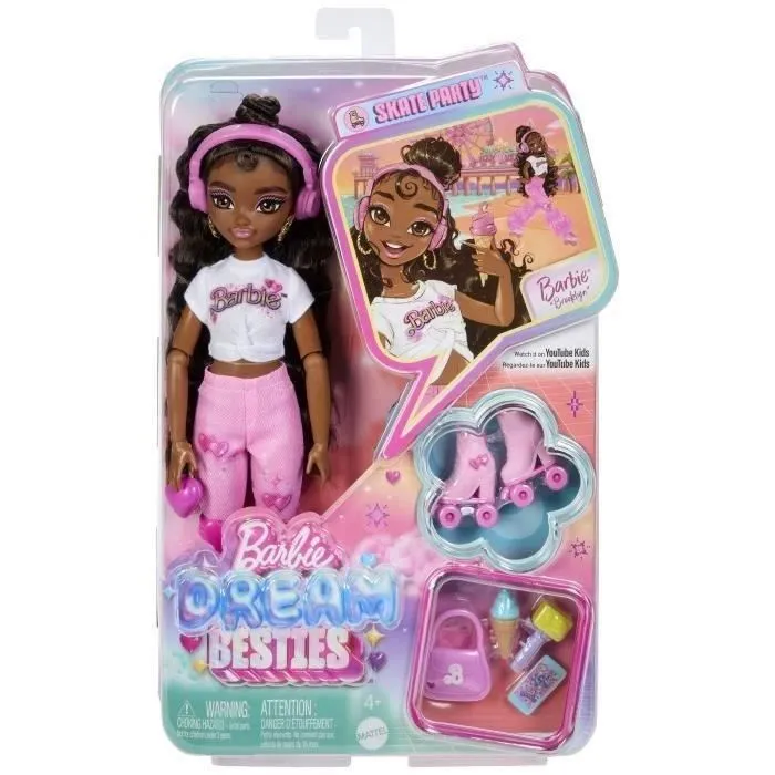 Barbie Poupée Brooklyn Dreambesties Roller JFX97