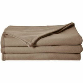 Toison D'Or Couverture Polaire Poleco Taupe 220 x 240 cm