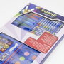 Sonic Prime - Set de Papeterie Coloriable (Bloc, Stylos) - Taille: 26.7x45.3x3 cm