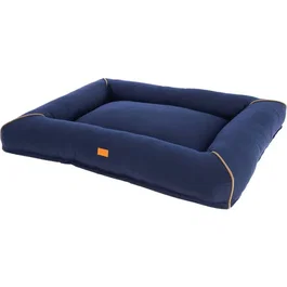 Kerbl Corbeille Jerome pour chien 110 x 90 cm Bleu foncé Cognac