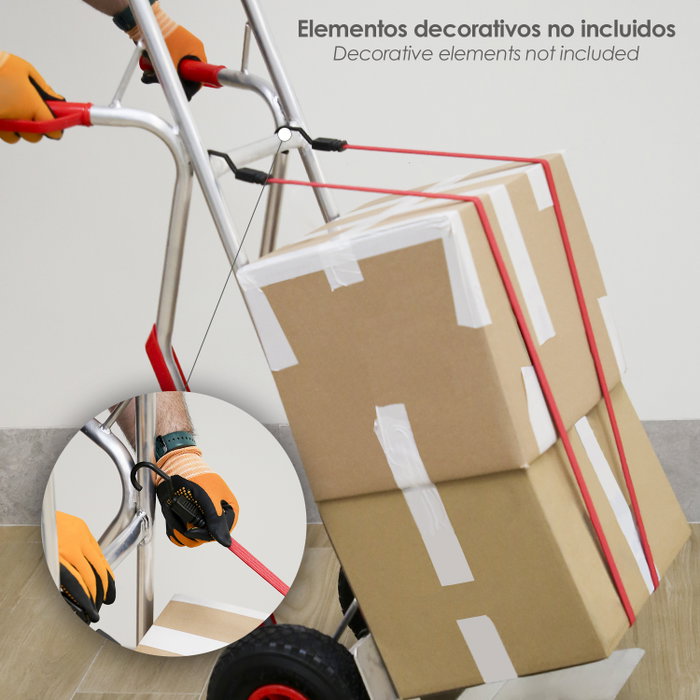 WOLFPACK LINEA PROFESIONAL Lot de 2 sandows en caoutchouc renforcés de 1,5 m WOLFPACK LINEA PROFESIONAL Lot de 2 sandows en caoutchouc renforcés de 1,5 m