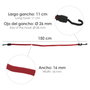 WOLFPACK LINEA PROFESIONAL Lot de 2 sandows en caoutchouc renforcés de 1,5 m