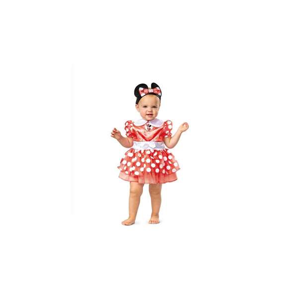 Liragram Disfraz Disney Minnie Classic Rouge, Déguisement bébé fille Minnie Mouse, Taille vêtement 12-18 mois (1-2 ans), Référence à confirmer