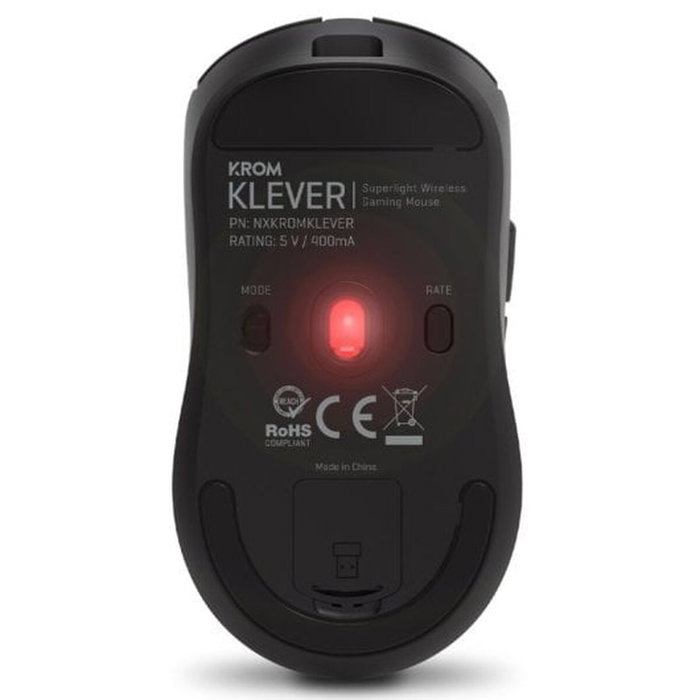 Krom Krom KLEVER Souris Gaming Sans Fil Noire 10000 DPI