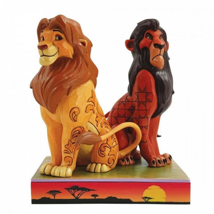 Enesco Figurine Disney Le Roi Lion Simba et Scar Résine Peinte à la Main 16,5 cm Enesco Figurine Disney Le Roi Lion Simba et Scar Résine Peinte à la Main 16,5 cm