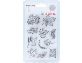 Innspiro Set de tampons acryliques Feuilles n°1 9,5x14,5cm
