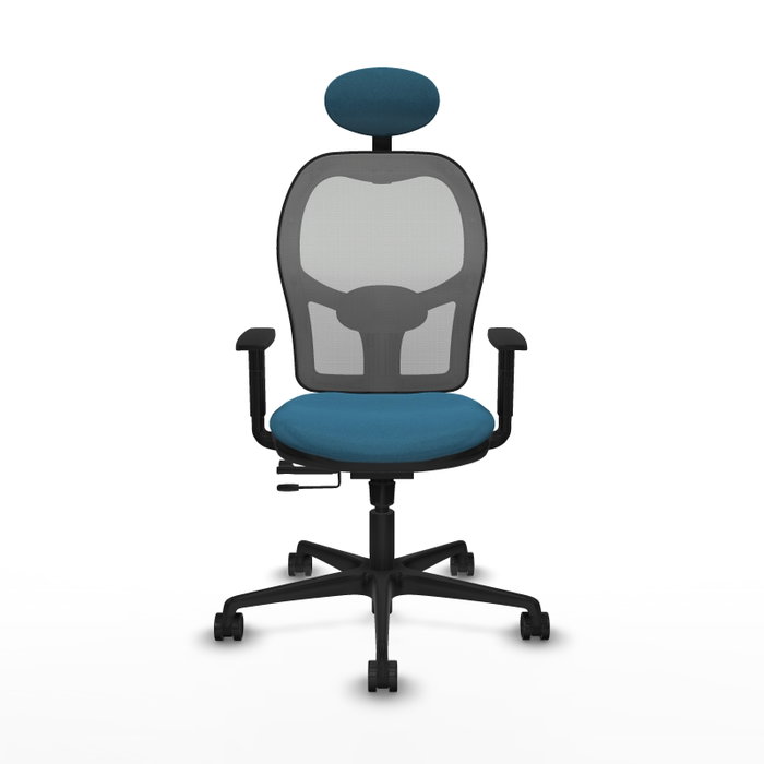 Piqueras y Crespo Chaise de Bureau Jorquera Vert pétrole et Gris