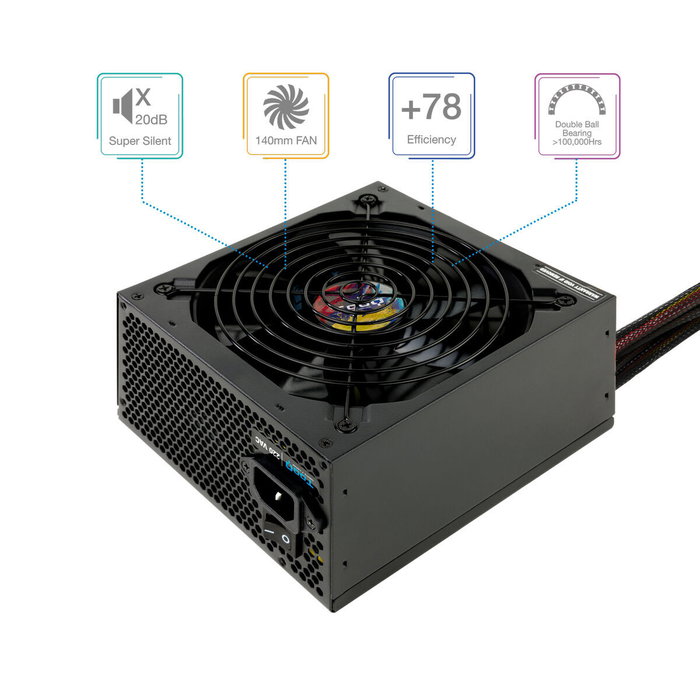 Bloc d’Alimentation TooQ TQAPOLO-750SP ATX 750 W CE - RoHS