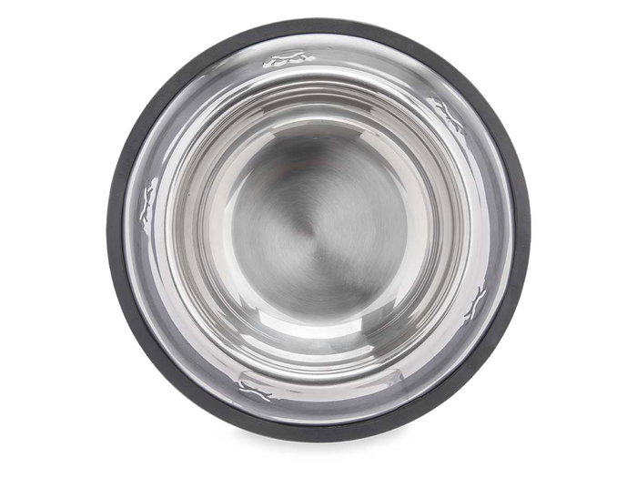 Mascow Gamelle pour chien métallique avec pieds en caoutchouc 22 cm, 300 ml (Set de 12) Mascow Gamelle pour chien métallique avec pieds en caoutchouc 22 cm, 300 ml (Set de 12)
