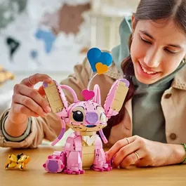 Lego 43257 Set de Construction Lilo & Stitch - Figurine Angel Disney avec Tête et Oreilles Mobiles, Jeu à Partir de 9 ans