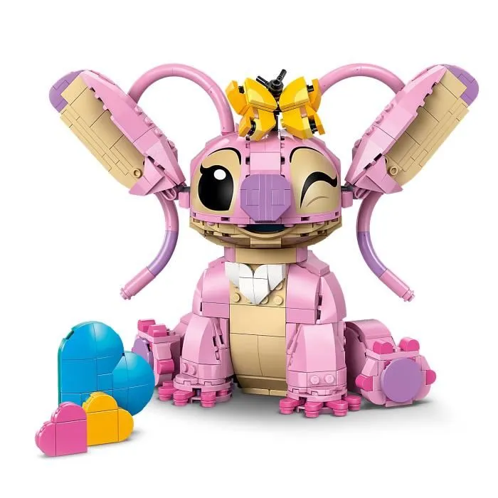 Lego 43257 Set de Construction Lilo & Stitch - Figurine Angel Disney avec Tête et Oreilles Mobiles, Jeu à Partir de 9 ans