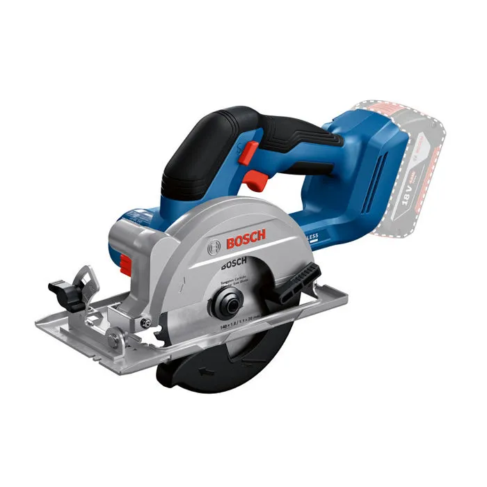 Bosch Professional GKS 18V-51 Scie circulaire sans fil 18V 140 mm - Capacité de coupe 51 mm à 0° et 35 mm à 45° - Pour bois, contreplaqué et panneaux OSB