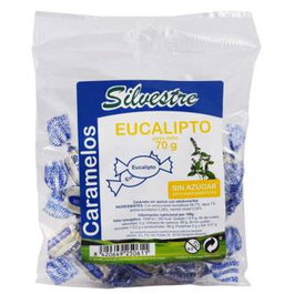 SILVESTRE Caramels à l'eucalyptus sans sucre 70 g