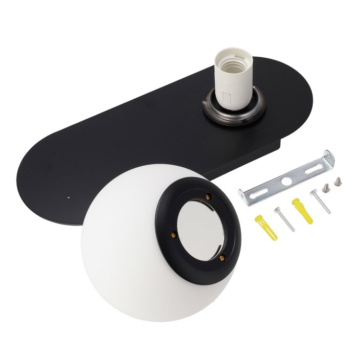 Glow Applique murale boule de cristal