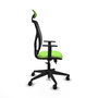 Piqueras Y Crespo Motilla Chaise de Bureau Pistache et Noire avec Mécanisme Sincro/Traslack