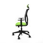 Piqueras Y Crespo Motilla Chaise de Bureau Pistache et Noire avec Mécanisme Sincro/Traslack