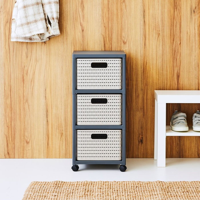 Étagère Rotho Country Anthracite polypropylène Plastique Étagère Rotho Country Anthracite polypropylène Plastique