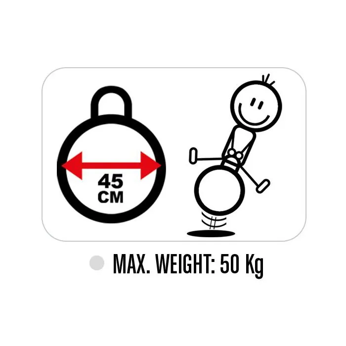 Pat' Patrouille - Ballon sauteur avec poignée 45 cm Bleu - Développe équilibre et coordination pour enfant dès 3 ans