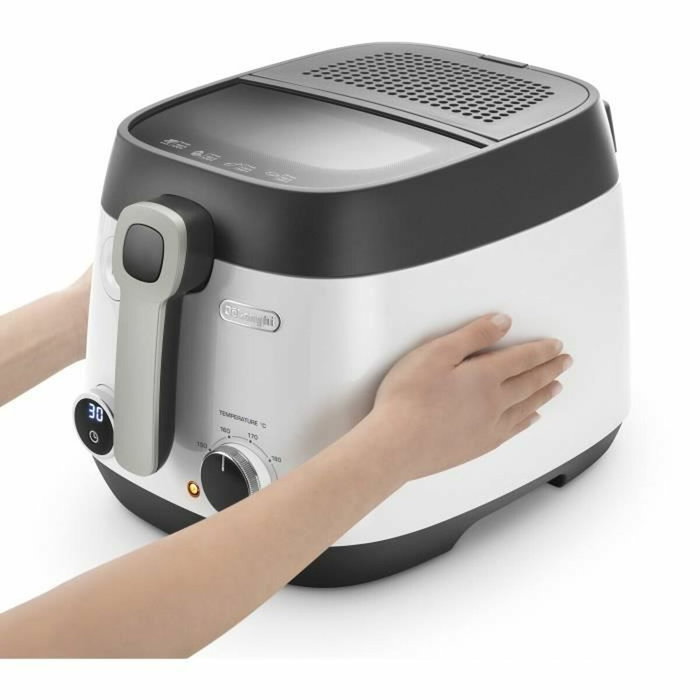 Delonghi FS6067 Friteuse Classique 2,4 L Gris, Noir et Blanc Delonghi FS6067 Friteuse Classique 2,4 L Gris, Noir et Blanc