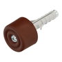 MAURER Butée porte à visser avec cheville et vis, marron