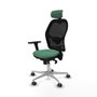 Piqueras y Crespo Chaise de Bureau avec Appui-tête Jorquera 3D086G2 Vert émeraude