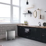 Kitchen Move Poubelle de Tri Sélectif MAJOR 60 L (2 x 30 L) en Acier Inox