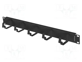 LANBERG Organiseur de câbles 1U noir Standard 19%