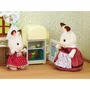 Sylvanian Families 5014 La maman Lapin Chocolat et réfrigérateur