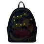 Loungefly Sac à dos Disney 15th Anniversary Tiana et la Grenouille 26 cm en simili cuir vegan avec détails phosphorescents et LED