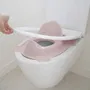 Thermobaby Réducteur de WC Luxe - Rose Poudré, Accessoire de Pot pour Enfant et Adaptateur de Siège de Toilette