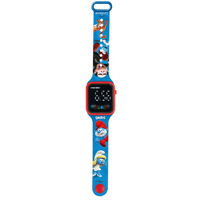 LEXIBOOK Montre Digital LED pour Enfants avec Bracelet Réglable - Affichage 12/24 Heures - Apprentissage du Temps - Montre Schtroumpfs LEXIBOOK Montre Digital LED pour Enfants avec Bracelet Réglable - Affichage 12/24 Heures - Apprentissage du Temps - Montre Schtroumpfs