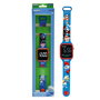 LEXIBOOK Montre Digital LED pour Enfants avec Bracelet Réglable - Affichage 12/24 Heures - Apprentissage du Temps - Montre Schtroumpfs