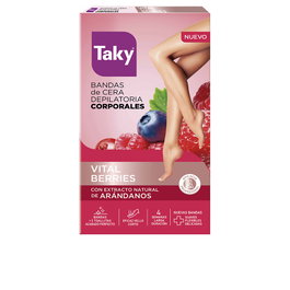 Bandes de cire corporelle aux fruits rouges pour épilation, 16 unités - Daen Aqua