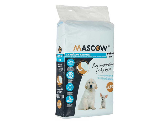 Mascow Revêtement Mural Adhésif 10 Pièces 60x60 cm Bleu et Blanc (Set de 10)