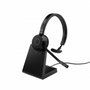 Jabra Evolve 65 TE MS Mono Noir avec support de charge