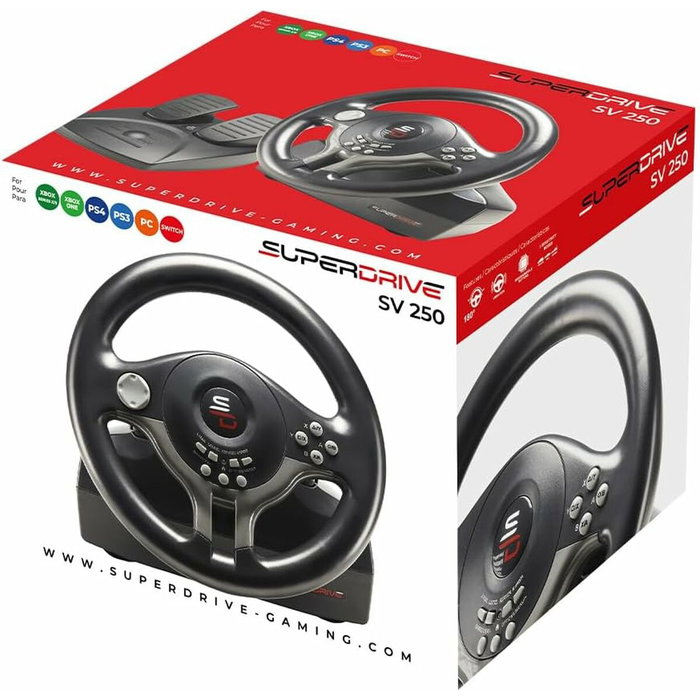 Subsonic SUPERDRIVE SV250 Volant de course avec pédalier et vibrations