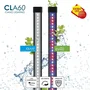 Ciano Aquarium Blanc 60 cm - 58 Litres avec Filtre, Éclairage LED, Chauffage et Consommables pour Poissons d'Eau de Mer