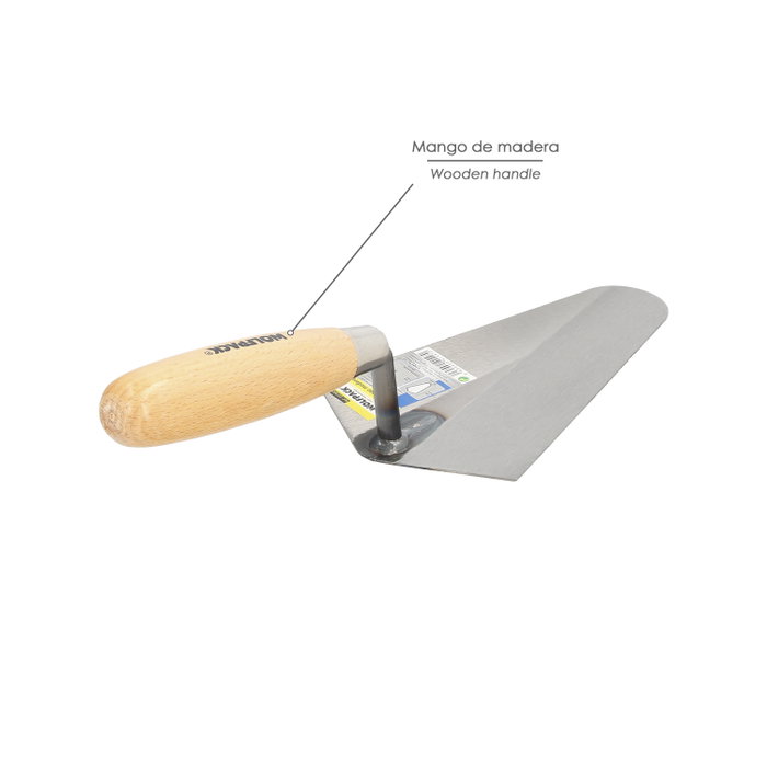 WOLFPACK LINEA PROFESIONAL Truelle Maurer 348 manche bois 200 mm