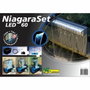 Ubbink Kit Cascade Niagara 60 LED avec Lame d'eau Inox