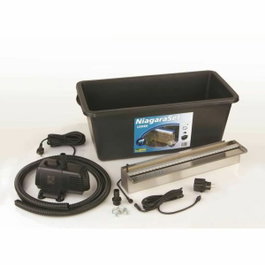 Ubbink Kit Cascade Niagara 60 LED avec Lame d'eau Inox