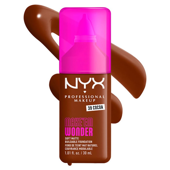 Nyx Professional Make Up Fond de teint MAKE'EM WONDER n° 39 - Cacao