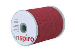 Innspiro Cordon en coton ciré fin granate 0,5 mm, 100 m