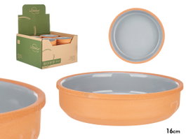 LA DEHESA Cazuela ronde en terre cuite 16cm Gris-Marron