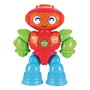 TACHAN Robot Mini Interactif avec Lumières et Sons, Visage Changeant, Bras et Jambes Mobiles, Fonctionne en 6 Langues, Jouet Éducatif pour Enfants dès 6 Mois