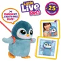Moose Toys Little Live Pets Mon Petit Pingouin Waddles - Pingouin électronique interactif avec accessoires, sons et réactions