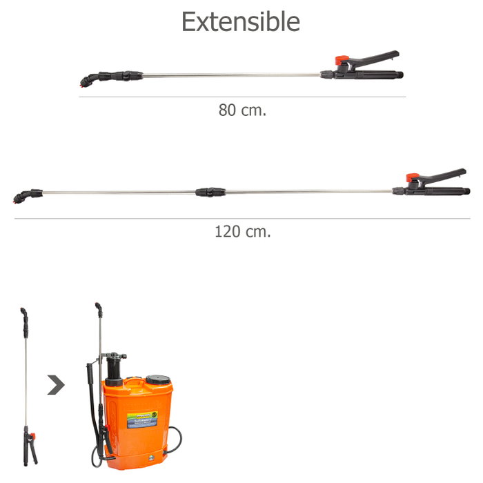 Wolfpack Lanza Extensible Pour Sulfatadora A Bateria