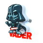 3D Light FX Lampe LED 3D mini Darth Vader Star Wars avec effet lumineux, fonctionne sur 2 piles AAA